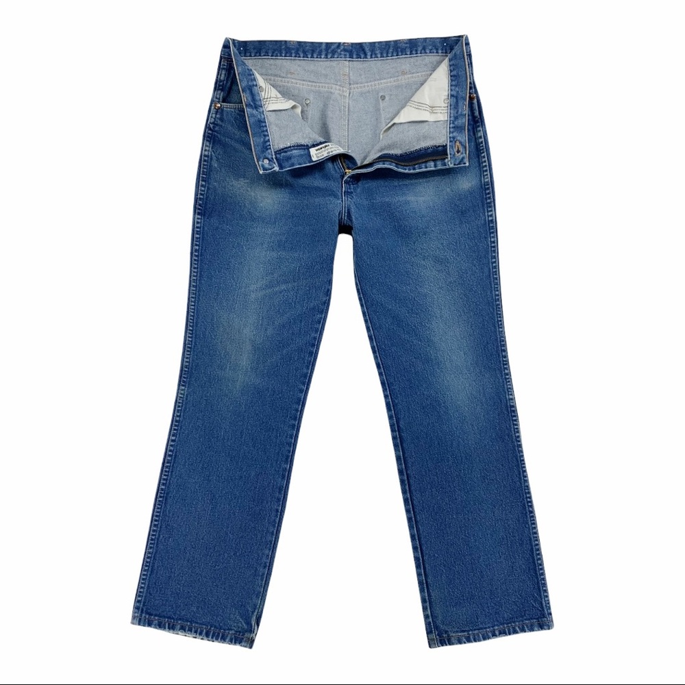 Vintage Wrangler Blue Jeans Size W36 L30 Made in the USA - Picture 11 of 15